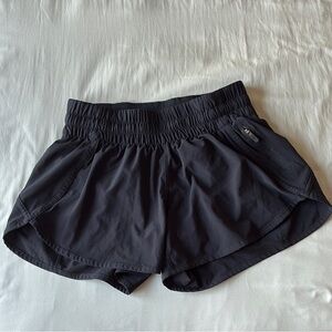 Lululemon Athletica Black Athletic Shorts Track That High-Rise Lined Short 3"